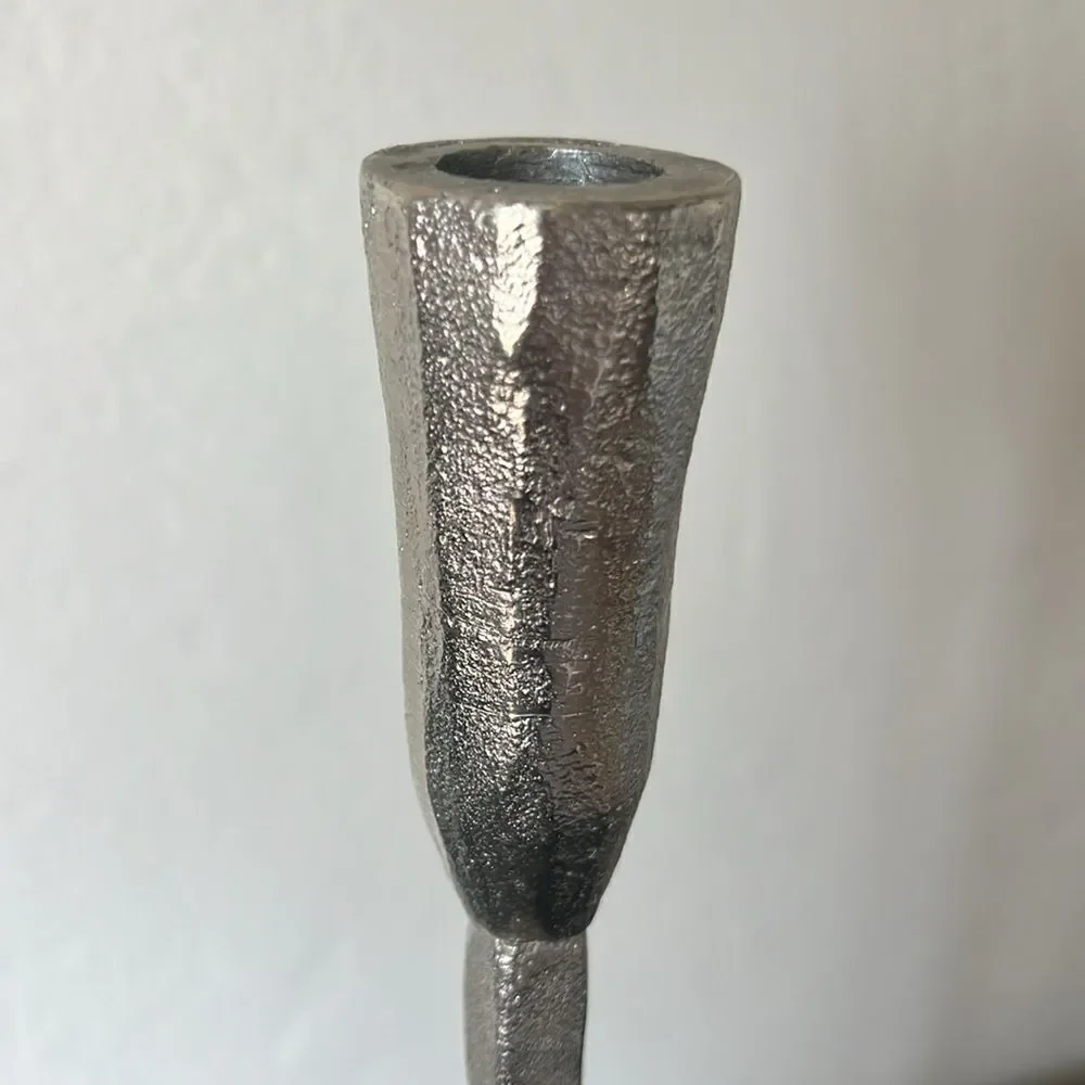 Pottery Barn Silver Candle Stick